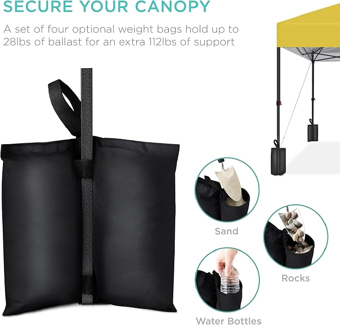 Best Choice Products 10x10ft Pop Up Canopy Tent, Outdoor Shade, 1 Person 1 - Image 6