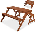 Best Choice Products 2-in-1 Transforming Interchangeable Outdoor Wooden Picnic by BestChoiceProducts