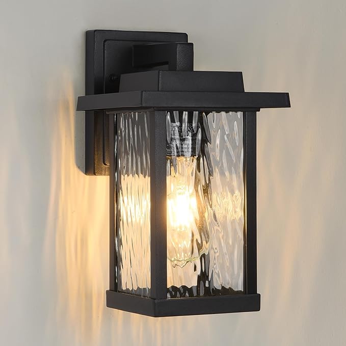 Outdoor Wall Sconce, Outside Porch Light Fixtures, Wall Mount Anti-Rust by SmeikeLighting