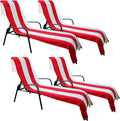 Superior Cabana Cotton Lounge Chair Cover, Outdoor Towel/Chaise Furniture Covers by SUPERIOR