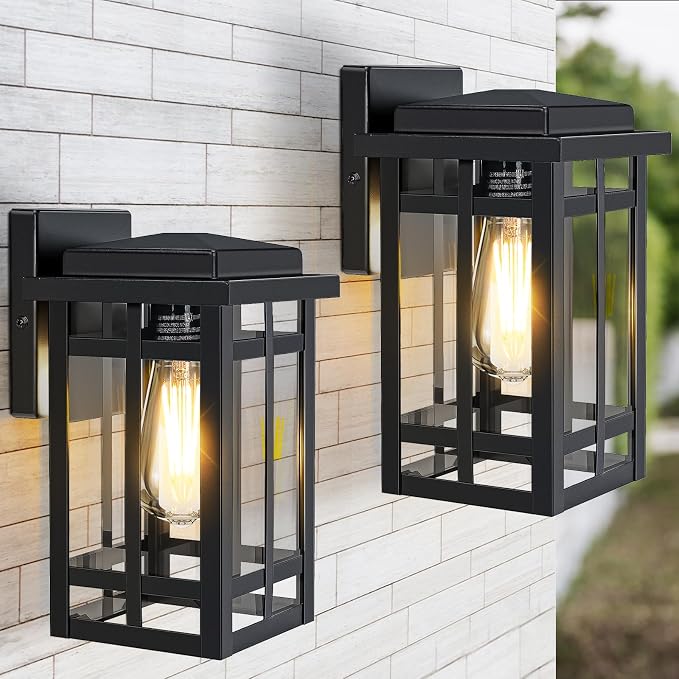 Outdoor Wall Light Fixtures 9.76'', Waterproof Porch Lights Lantern, Exterior by MYHXQ