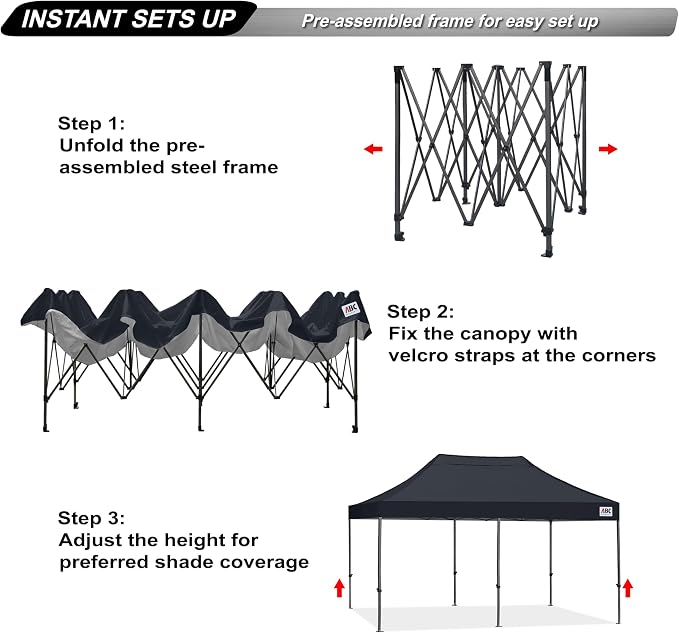 ABCCANOPY 10x20 Easy Pop Up Canopy Tent - Image 2