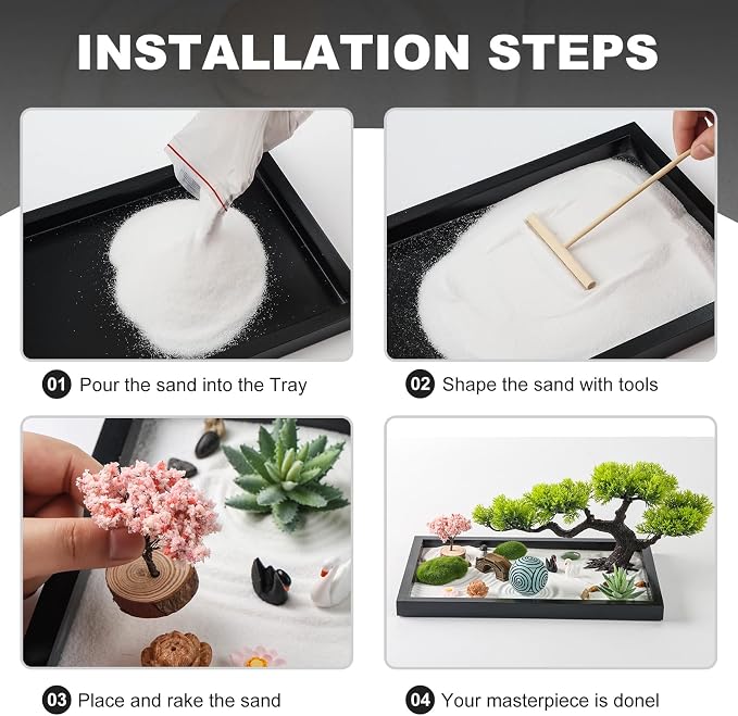 Zen Garden Kit for Desk Decor - Image 7