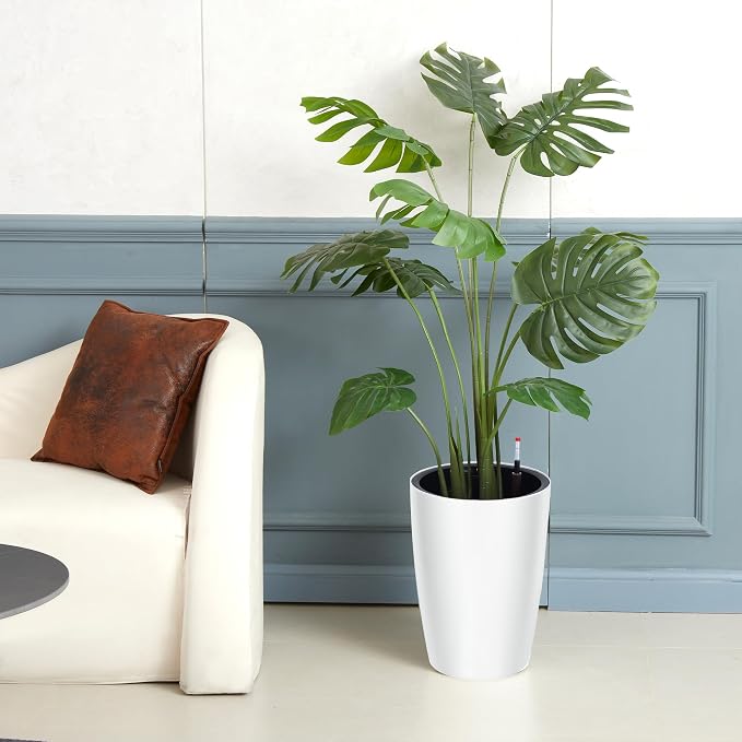 16 in Tall Planters Set of 2, Plant Pots, Self Watering Pots - Image 8