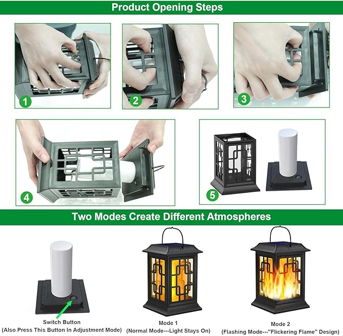 Solar Lanterns Outdoor Waterproof, Hanging Solar Lights - Image 6
