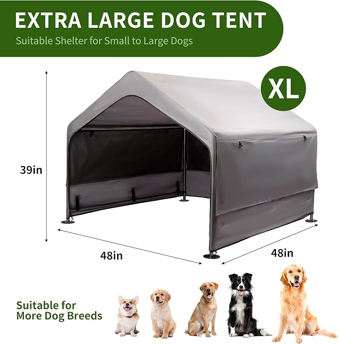 Summertrail Extra Large Dog House Outside, Dog Tent Outdoor, Big Dog Shade - Image 3
