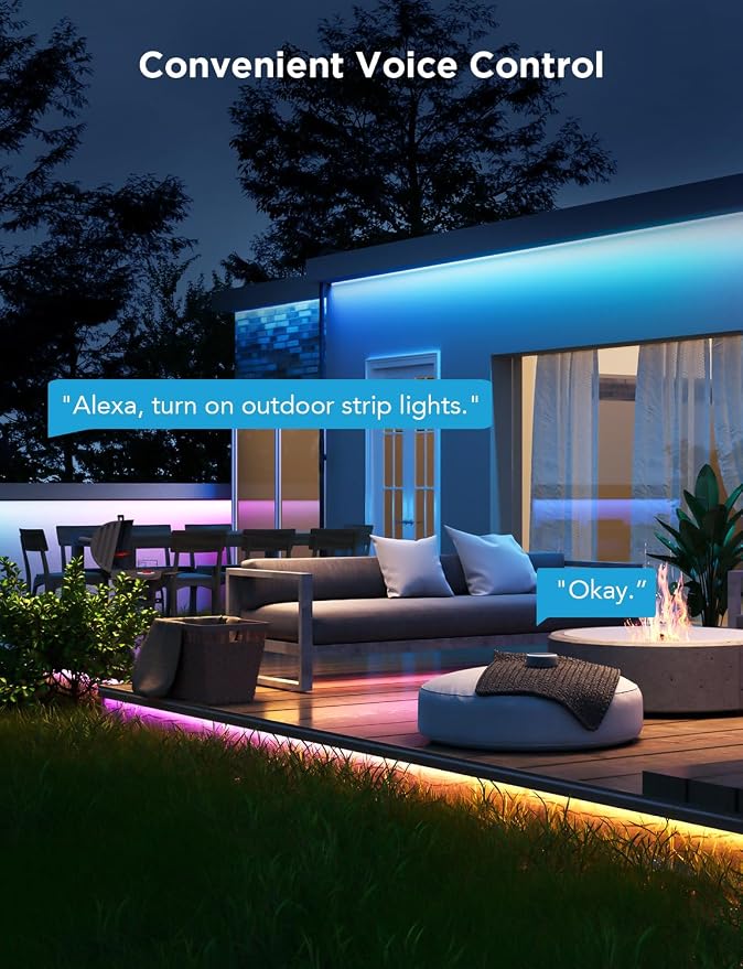 Govee Outdoor LED Strip Lights, 32.8ft Smart Outdoor Lights Work - Image 4