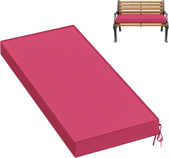Premium Outdoor Bench Cushions for Patio Furniture 3.5inches Memory Foam Bench by Pakunoda