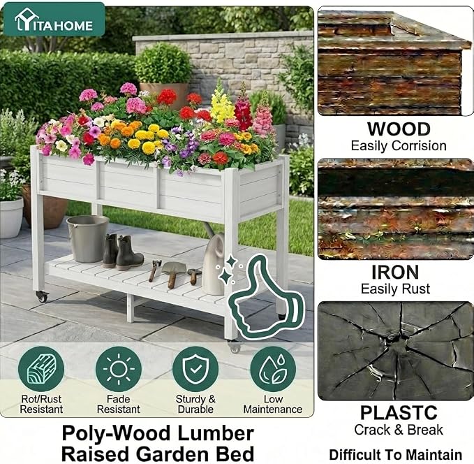 YITAHOME Raised Garden Bed HDPE - Image 3