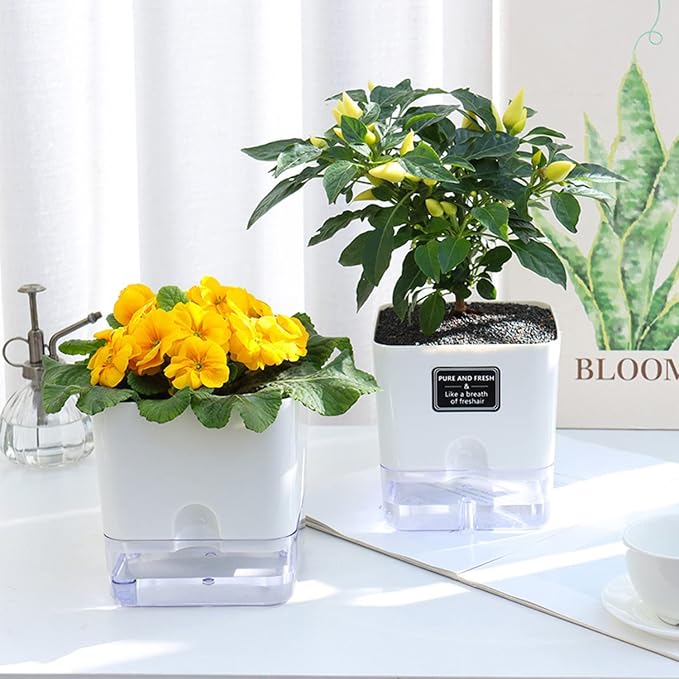 FAMZ Self Watering Planters 4 Pack，Self Watering Pots - Image 8