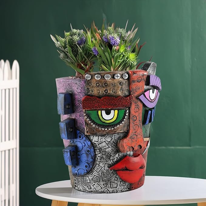 TOZLU Picasso Brutalist Beauty Face Flower Pot - Image 3