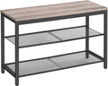 HOOBRO Shoe Bench, 3-Tier Shoe Rack, Industrial Shoe Organizer Storage Bench by HOOBRO