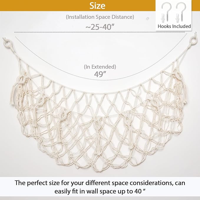 Stuffy Animal Net for Stuffed Animals Storage Hammock Macrame Stuffed Animal - Image 4