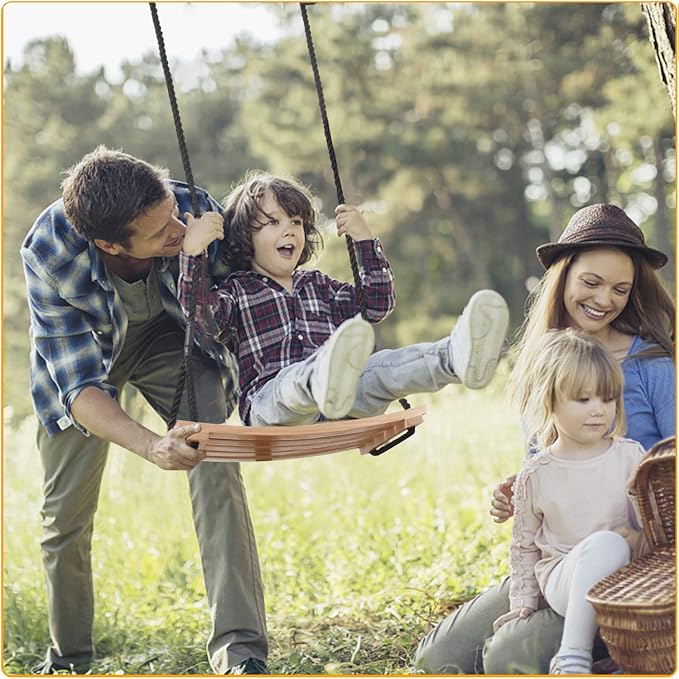 Taeku Adult Tree Swing, Hanging Beech Wood Swings - Image 7