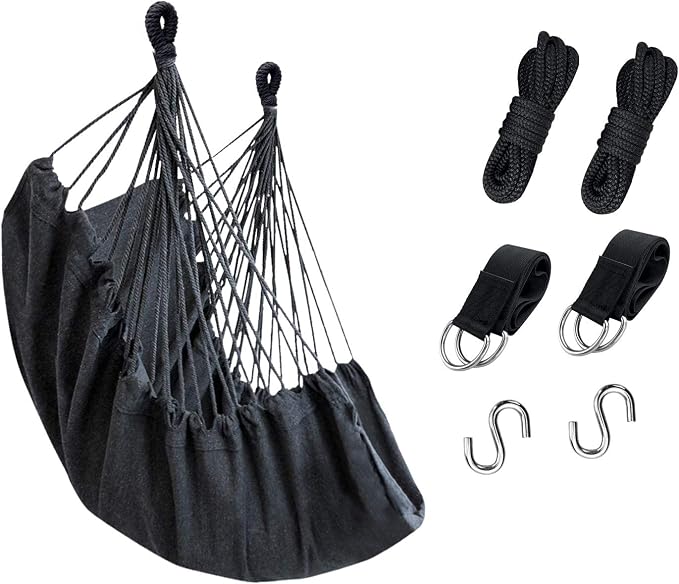 KPX Ourdoor Hanging Hammock Chair – Comfortable Tree Swing Chair Large Size by KPX