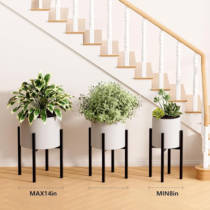 Urban Deco Adjustable Metal Plant Stand Outdoor & Indoor Planter - Image 5