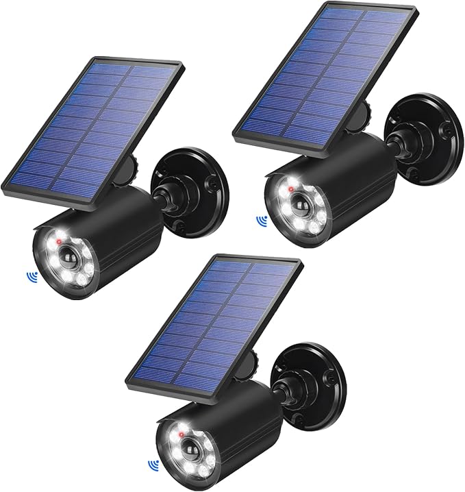 Solar Motion Lights Outdoor 2000LM Security Flood Lights IP67 Waterproof Spot by CAHOUGSMTSolarLights