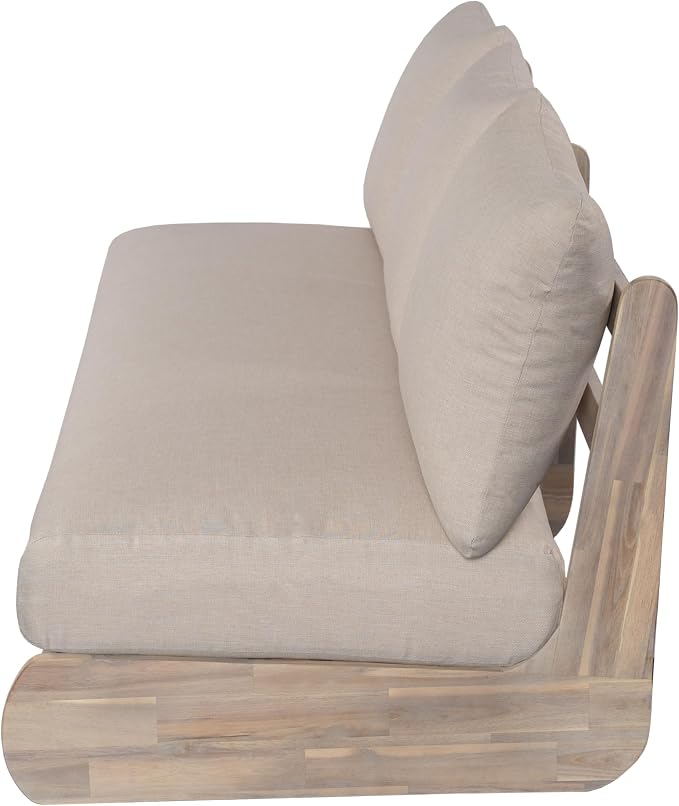Christopher Knight Home Poppy Acacia Wood Outdoor 3 Seater Sofa - Image 6