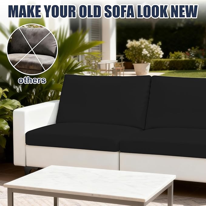 Patio Stretch Cushion Covers, Chair Cushion Covers& Sofa Replacement Slipcovers - Image 5
