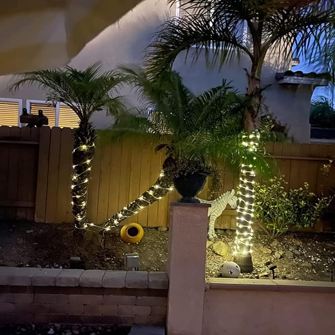 Solar Rope Light 2 Pack Waterproof IP65 39FT 100LEDs Outdoor LED ‎Solar Outdoor - Image 9