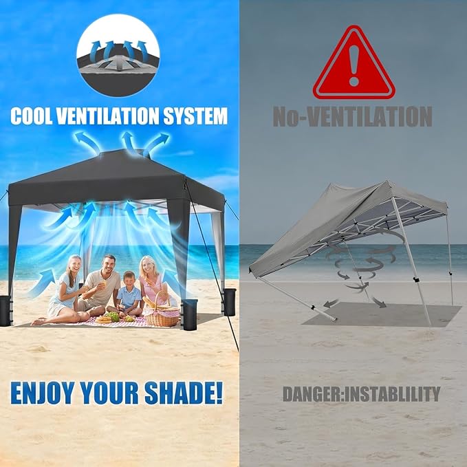 SANWAY 10x10 Pop Up Canopy Tent - Image 2