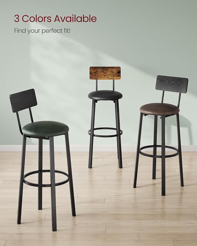 VASAGLE Bar Stools, 29.7-Inch Barstools - Image 9