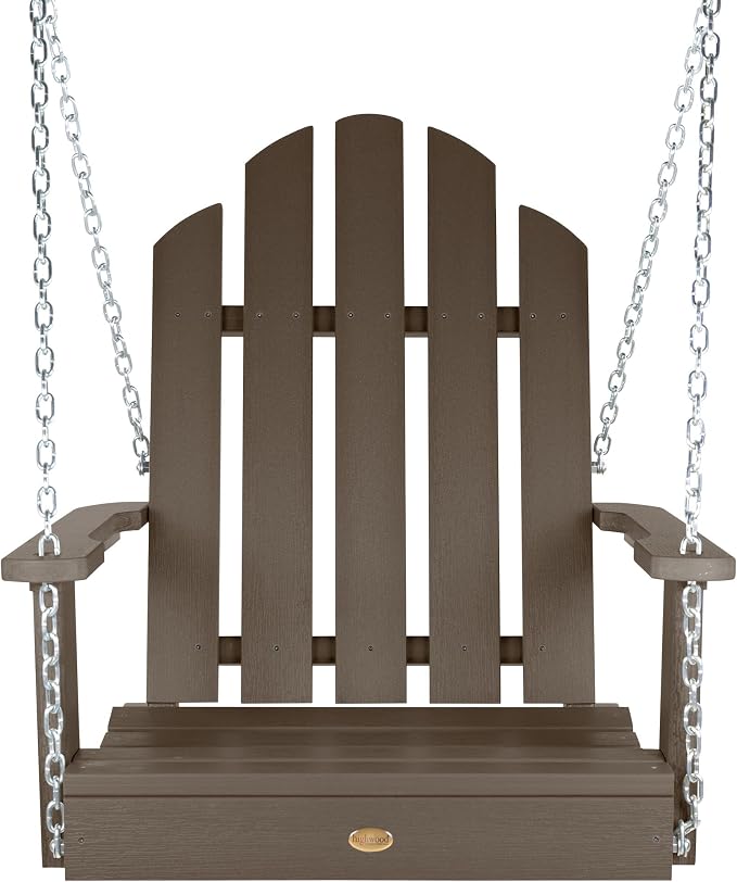 highwood Classic Westport Adirondack Single Seat 1-Person Porch Swing, - Image 3
