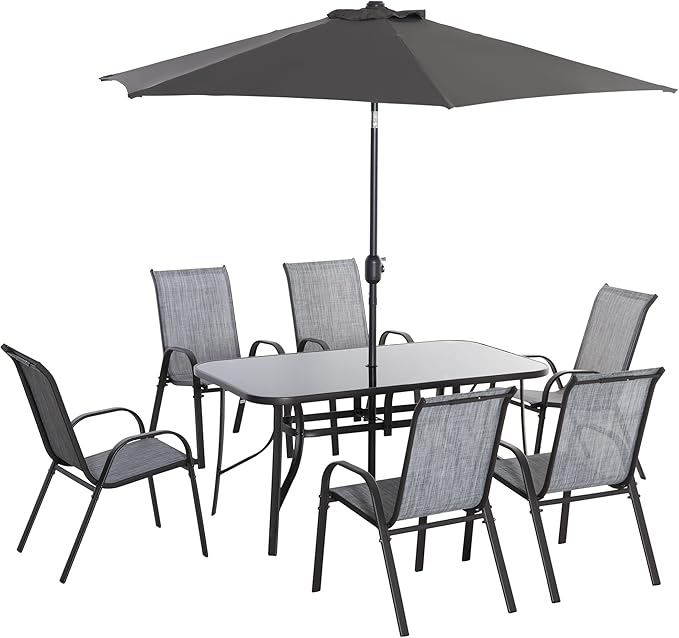 Outsunny 8 Pieces Patio Furniture Set by Outsunny