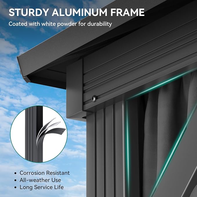 YITAHOME 10x12ft Hardtop Gazebo - Image 3