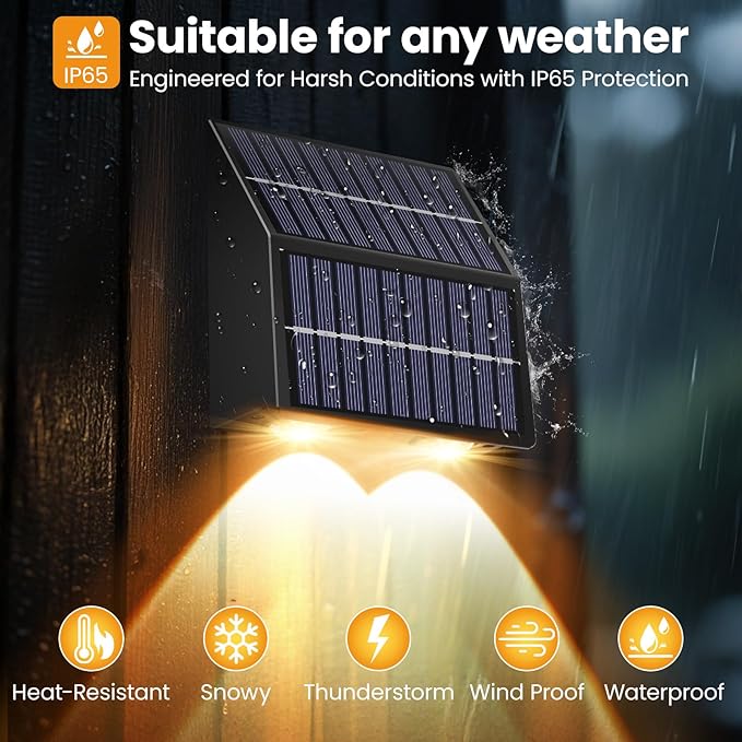 artcool Solar Fence Lights Outdoor - Image 5