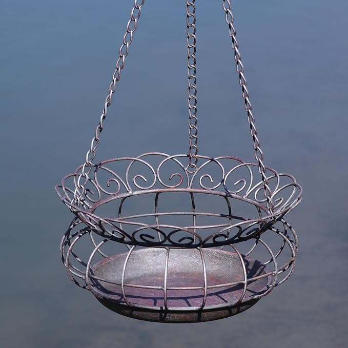Metal Hanging Planters, Plant Hanger Basket Decorative Plant Pot Holder by AIHAOKAN