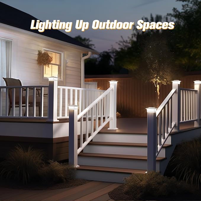 Solar Fence Post Lights, Cap Lights - Image 6