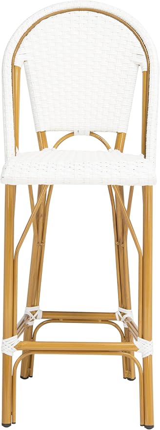Safavieh PAT4008C Outdoor Collection Ford White French Bistro 30-inch Bstro Bar by SAFAVIEH
