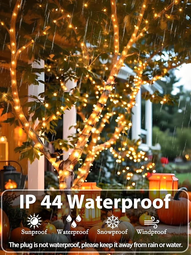 99FT 300 LED Christmas Decoration Lights Outdoor/Indoor, Memory Function & - Image 4