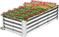 Highpro Galvanized Raised Garden Bed Kit, 4×2×1ft Planter Box by BetterGardeningLife