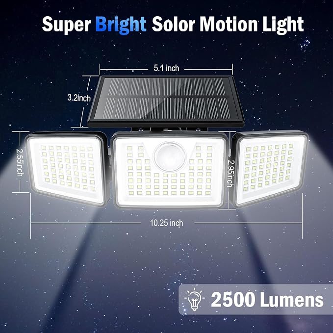 2500LM Solar Lights Outdoor - Image 8