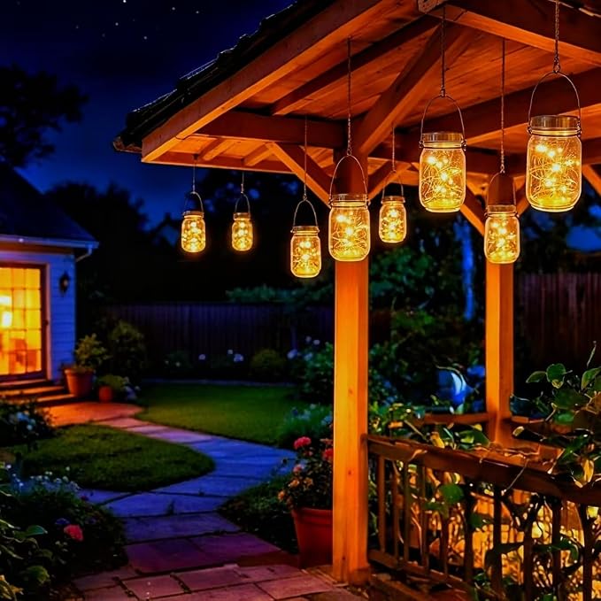 Cooo 12 Pack Gifts for Him Her Solar Lanterns Outdoor Waterproof Upgraded - Image 8