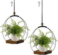 2 Pack Hanging Planter for Indoor Plants, Modern Boho Macrame Hanger, Wall by hismocal