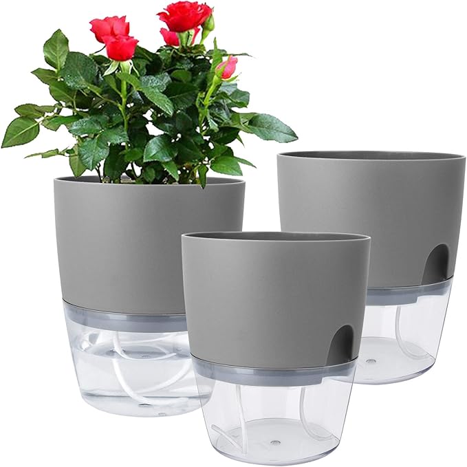 Vanavazon 6 Inch Self Watering Planter Pots by Vanavazon