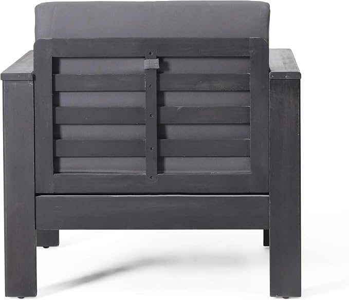 Christopher Knight Home Louver Club Chairs, Dark Gray - Image 10