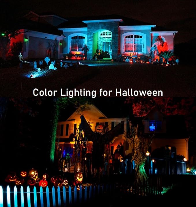 TOVEENEN Color LED Outdoor Landscape Spotlight - 120V 12W Waterproof Spot Lights - Image 6