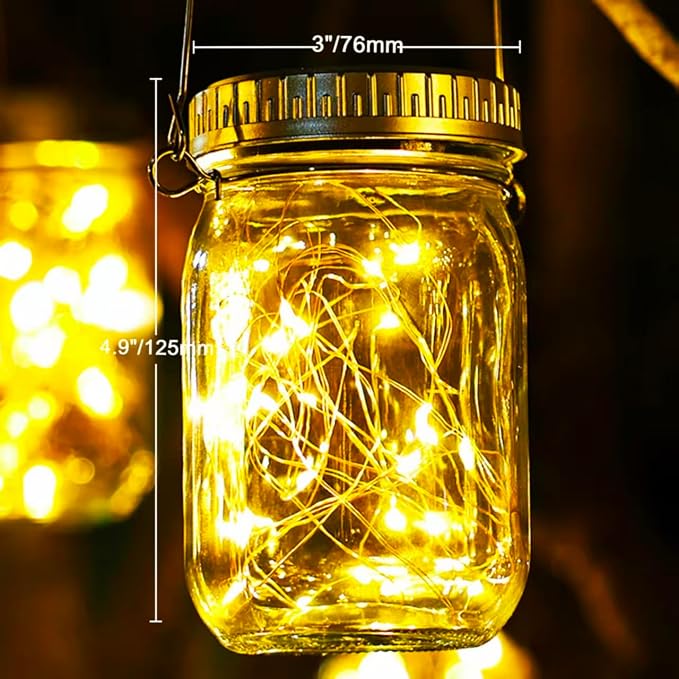 Cooo 12 Pack Gifts for Him Her Solar Lanterns Outdoor Waterproof Upgraded - Image 7