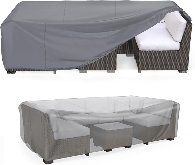 Mrrihand Heavy Duty Patio Furniture Covers, Outdoor Furniture Covers Waterproof by Mrrihand
