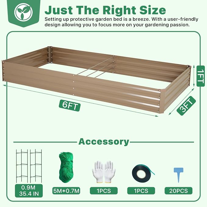 ONCEMORE Galvanized Raised Garden Bed - Image 2