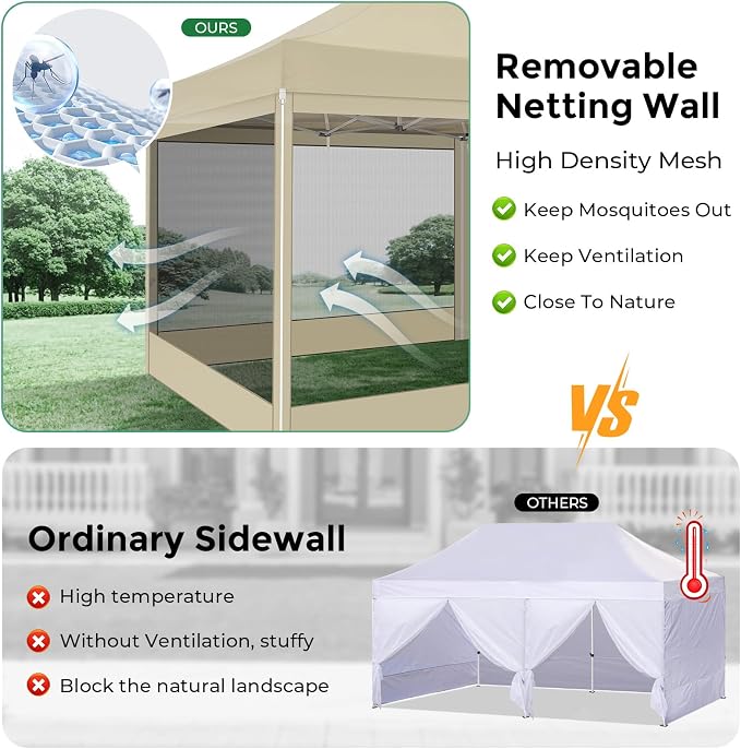 COBIZI 10x30 Heavy Duty Pop Up Canopy - Image 4