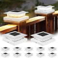 4x4 Solar Post Cap Lights 12 Pack, Fence Post Solar Lights by ICERONALLC
