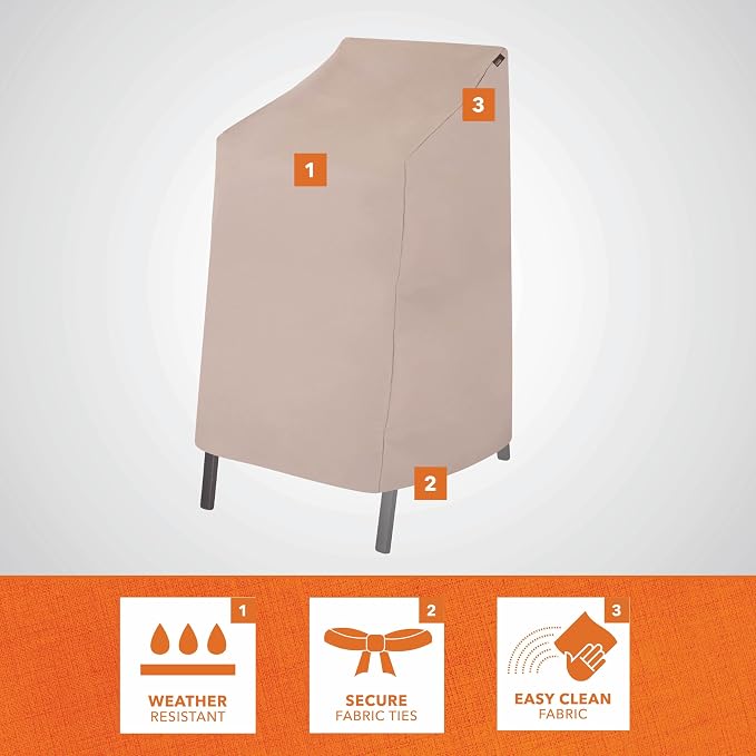 Modern Leisure Chalet Stackable/High Back Bar Chair Cover - Image 4