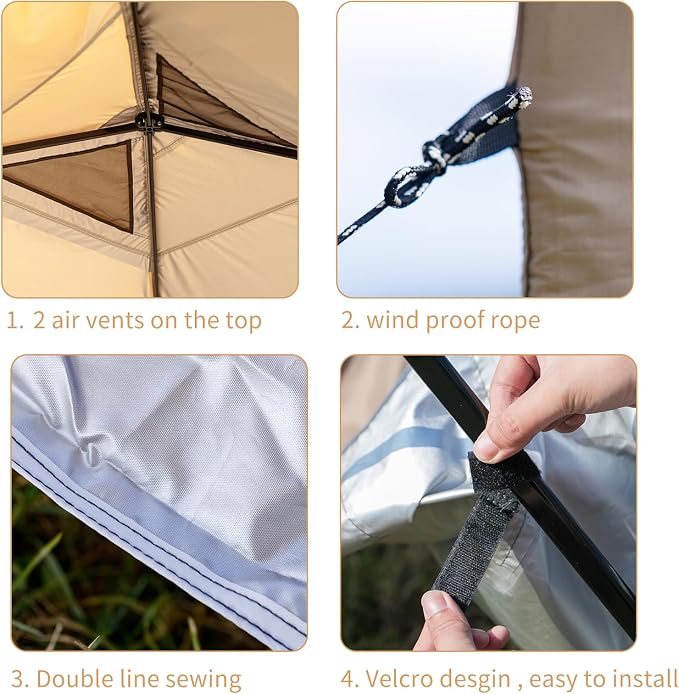 MOQI 10x10 Canopy Replacement Top Cover - Image 2