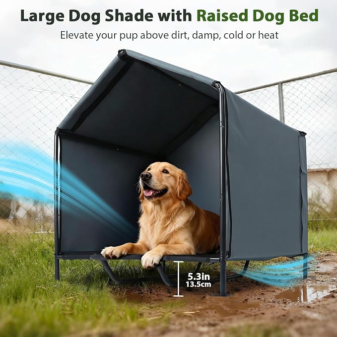Large Dog House with Bed - Image 6