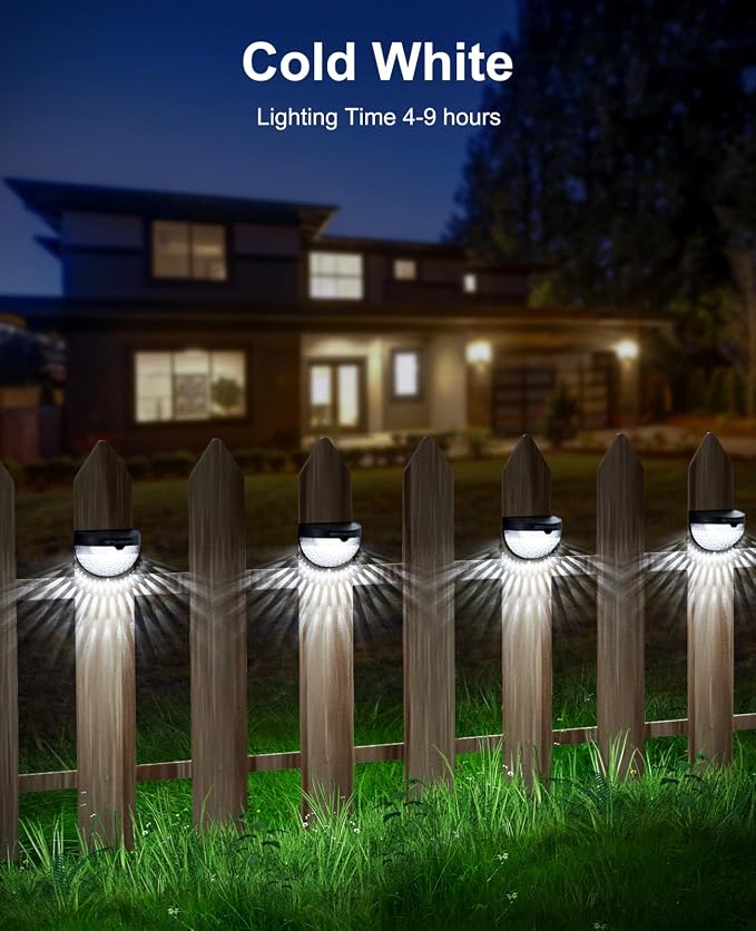 OTHWAY Solar Fence Post Lights Wall Mount Decorative Deck Lighting - Image 4